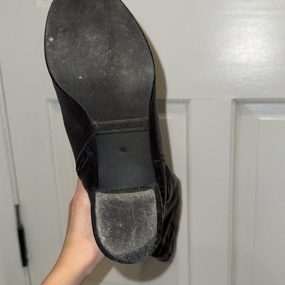 9 West Tall Black Boots - Picture 2 of 8